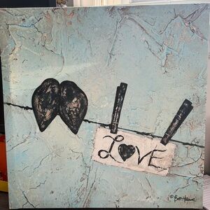 Love Bird Wall Art Canvas